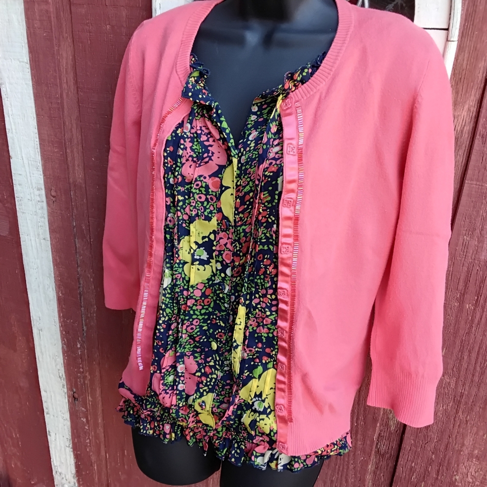 Floral Peasant Blouse (Sheer) - Picture 8 of 9